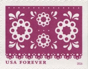 Scissor cuts: Fuchsia with 4 flowers