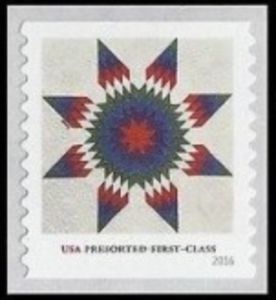 Star Quilt: Blue-Red Center