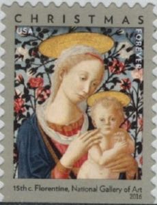 Florentine Madonna and Child Stamp