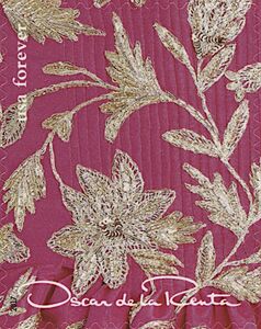 Oscar de la Renta - pink flower design