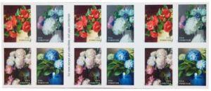 Flowers from the Garden - block of 4