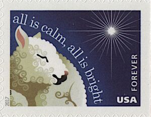"Silent Night" Imperforate right