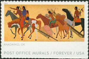 "Kiowas Moving Camp” (1936), Anadarko, Oklahoma;