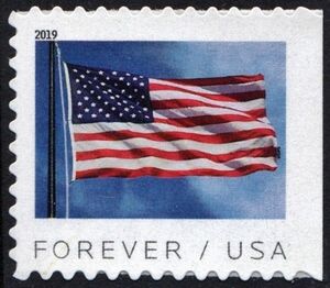 U.S. Flag from Banknote Booklet