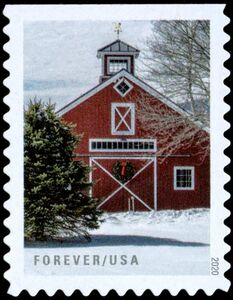 Barn with Holiday Decorations
