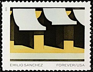 Los Toldos, by Emilio Sanchez(1921-1999)