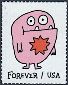 Pink Message Monster
