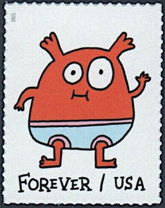 Orange Message Monster
