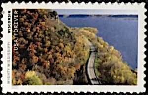 View Along Great River Road, Wisconsin