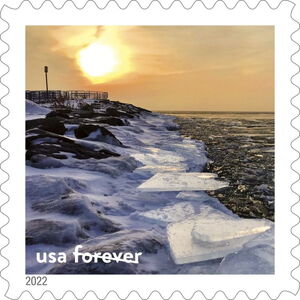 Ice on Shoreline, Thunder Bay National Marine Sanctuary