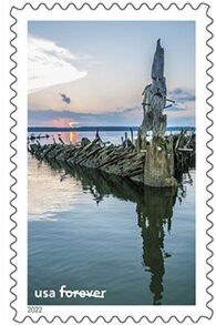 Mallows Bay-Potomac River Marine Sanctuary at sunset
