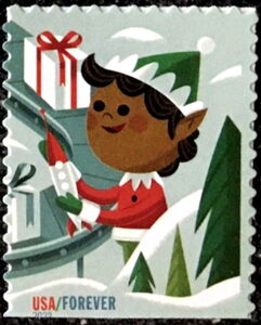 Elf With Toy Rocket