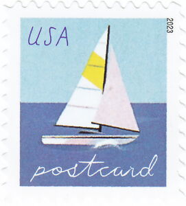 Sailboat with Yellow Sail