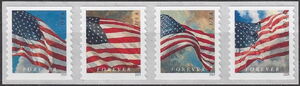 Flag of USA (AP Coil with Marginal Paper)