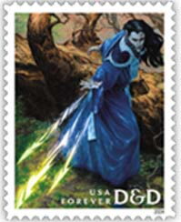 Character in Blue Robe Casting Spell