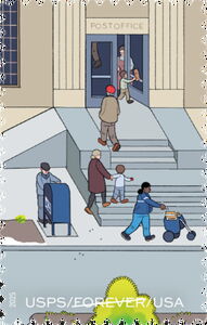 United States Postal Service, 250 Years (P office entrance)