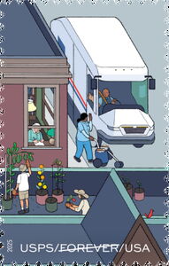 United States Postal Service, 250 Years, Street garden