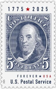 Design Inspired by 1847 5c Franklin Stamp