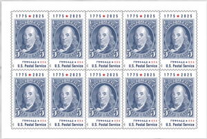 Design Inspired by 1847 5c Franklin Stamp